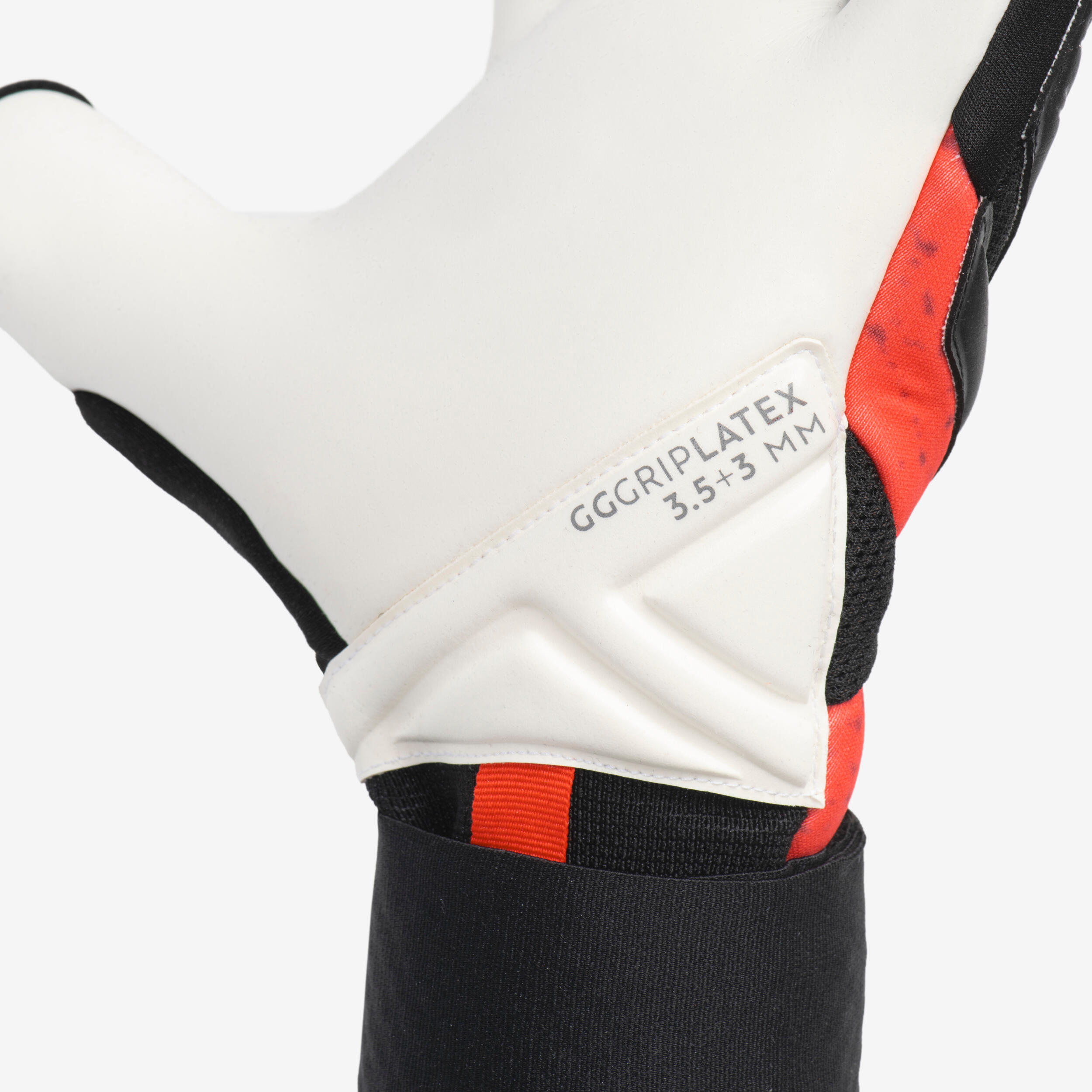 Adult Football Goalkeeper Gloves F900 Viralto - Black/Red 3/7