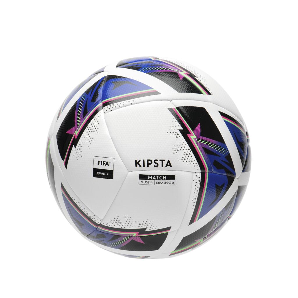 4. izmēra FIFA kvalitātes futbola bumba Hybrid 2 Match Ball, balta