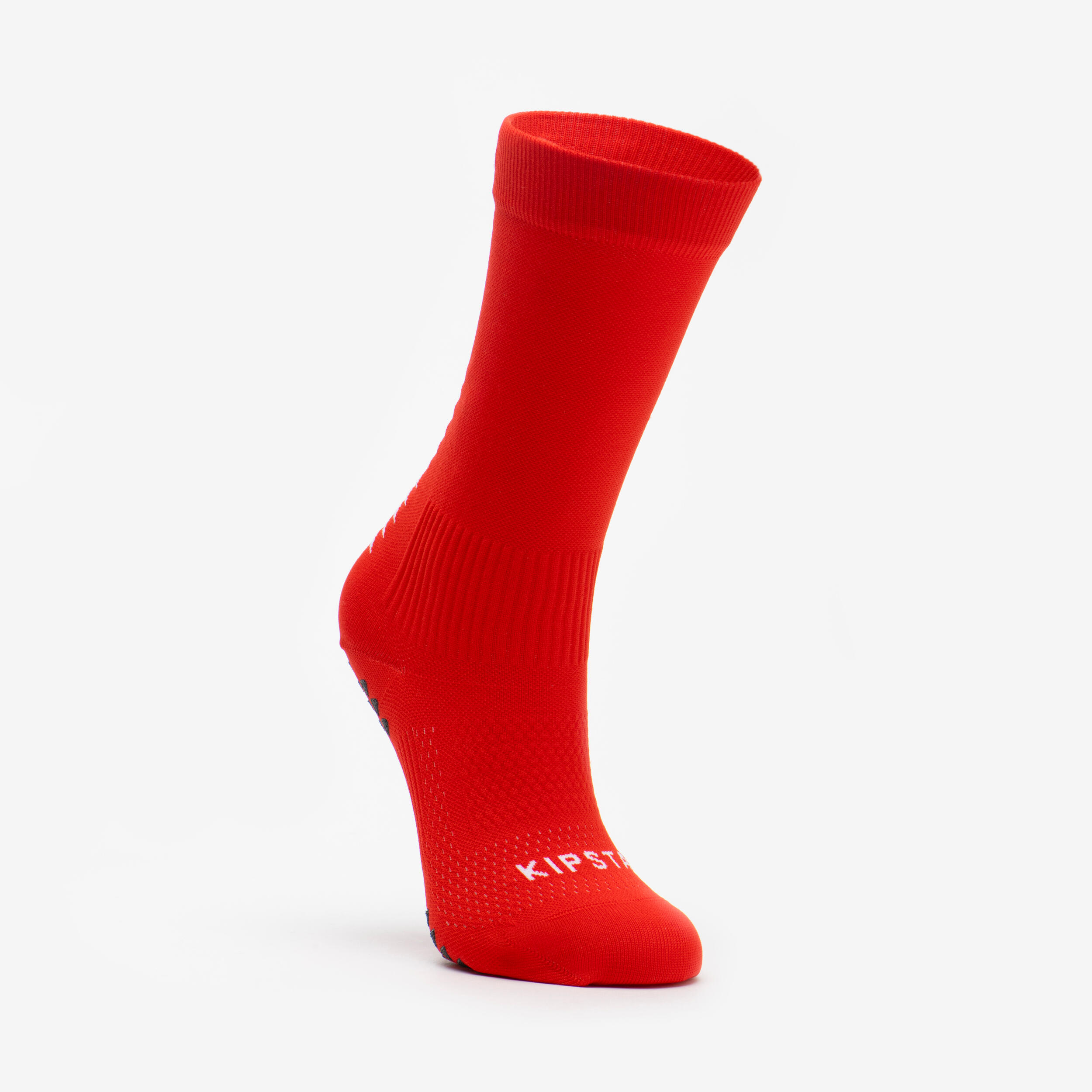 KIPSTA Korte voetbal gripsokken Viralto Mid rood