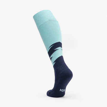 Čarape za nogomet dječje plavo-tamnoplave
