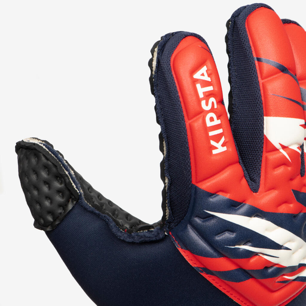 Kids' Football Goalkeeper Gloves F100 Superesist - Red/Blue