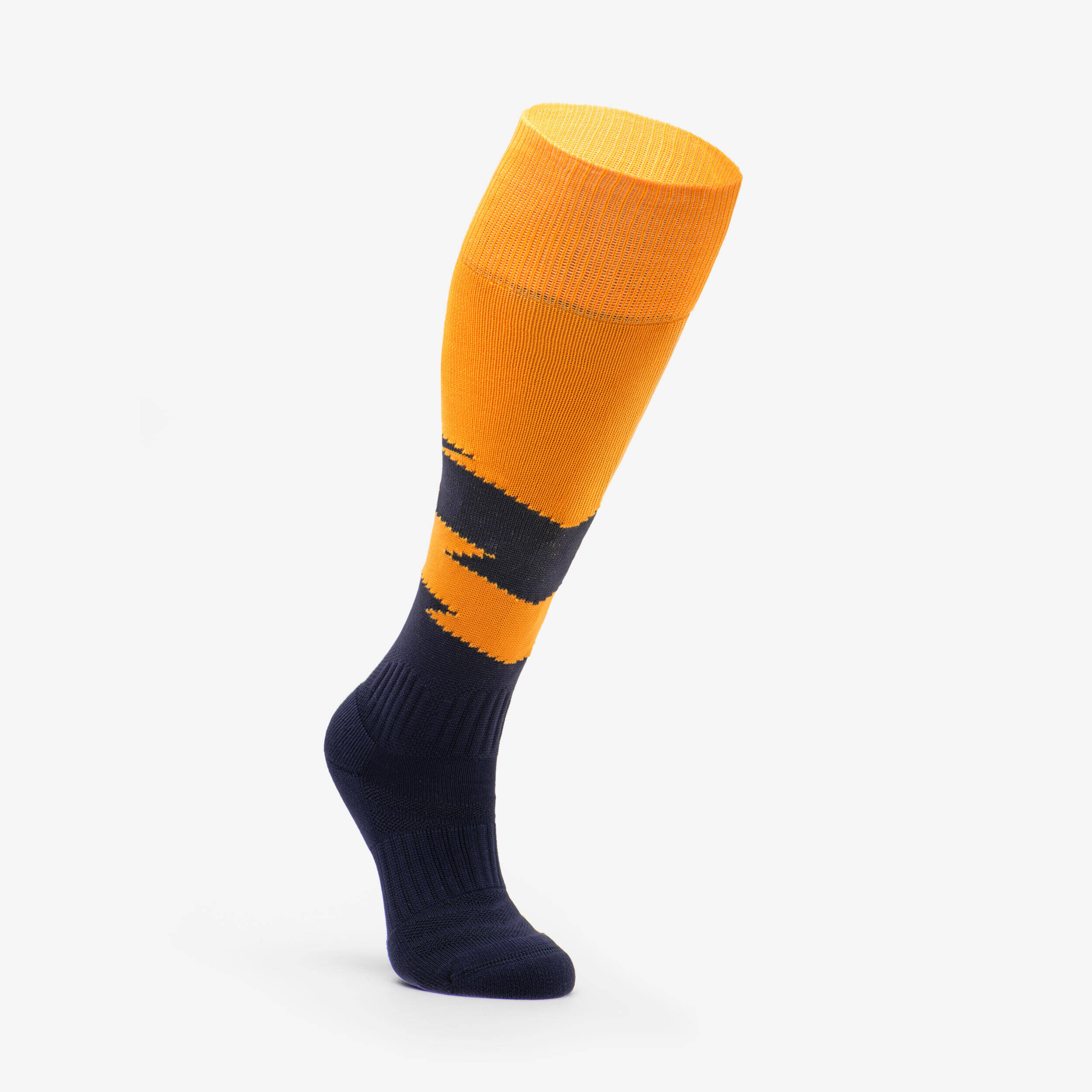 Kids' Football Socks - Orange/Navy -  1