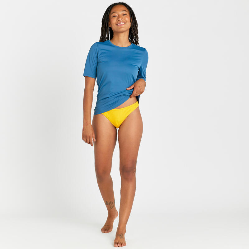 UV-Shirt Surfen Damen kurzarm - Malou blau