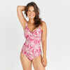 Women's 1-piece swimsuit - Doli palmer pink