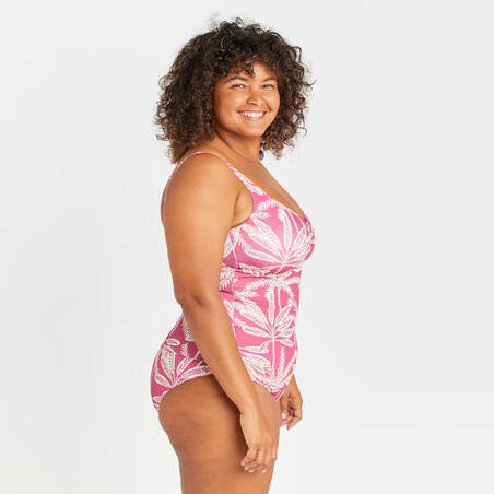 Women's 1-piece swimsuit - Doli palmer pink