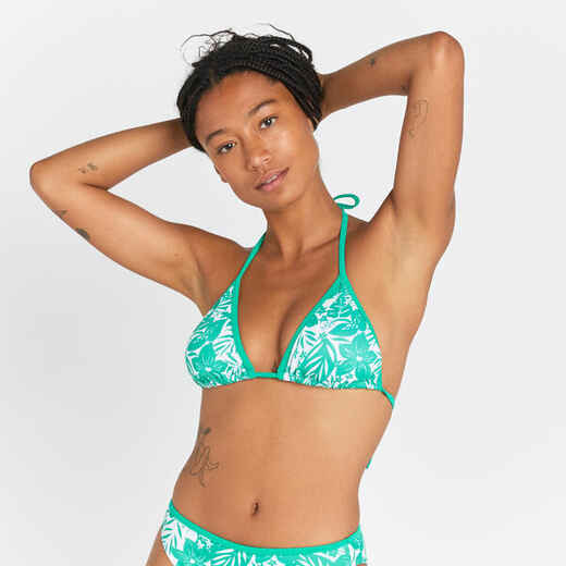 
      Women's triangle swimsuit top - Mae borneo green
  