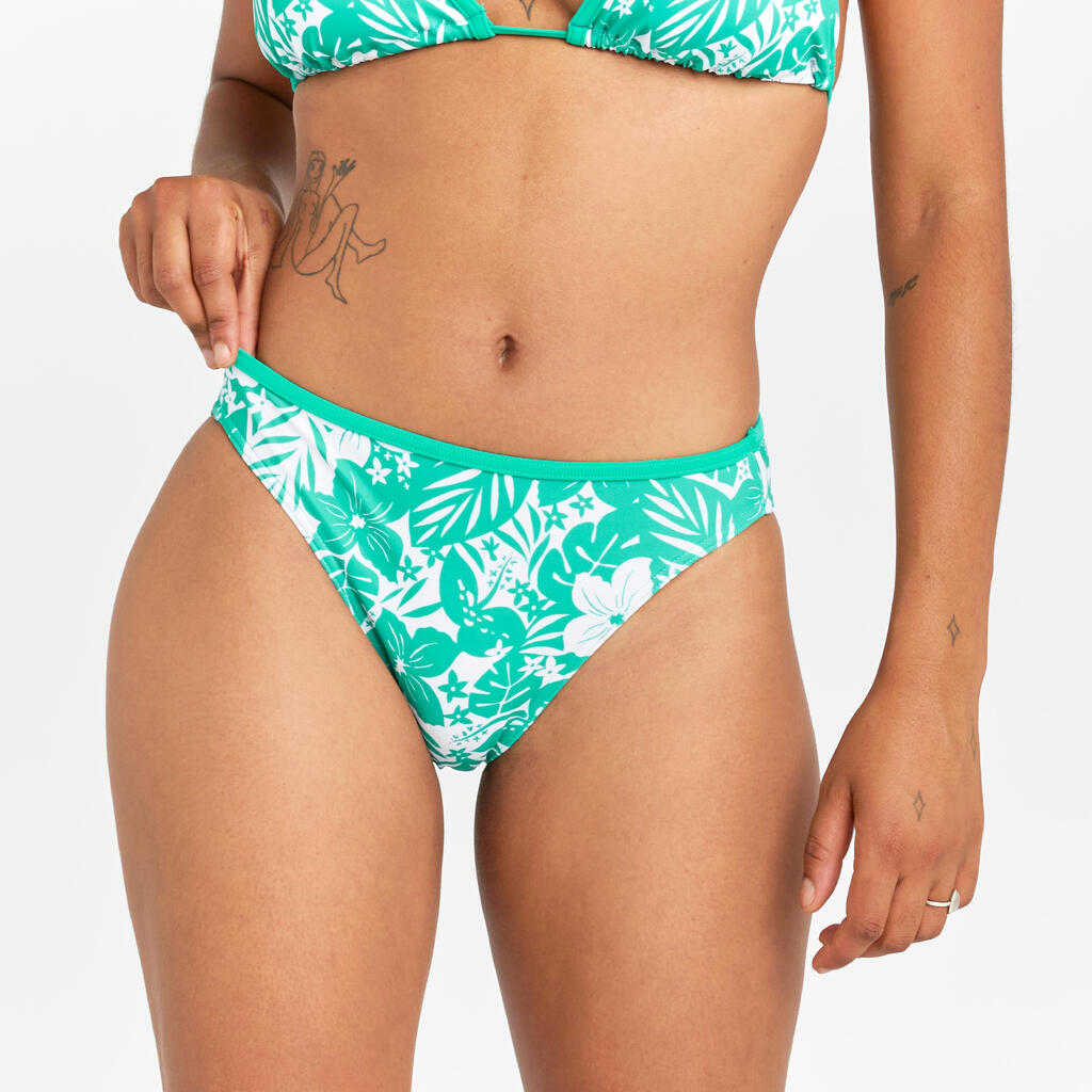Panty de bikini de surf rosa sangría para mujer Nina Keyshot