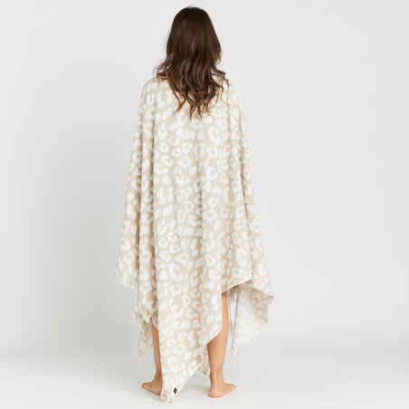 Beach Towel Poncho 190 x 190 cm - Lea Beige