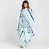 Beach Towel Poncho 190 x 190 cm - Blank blue