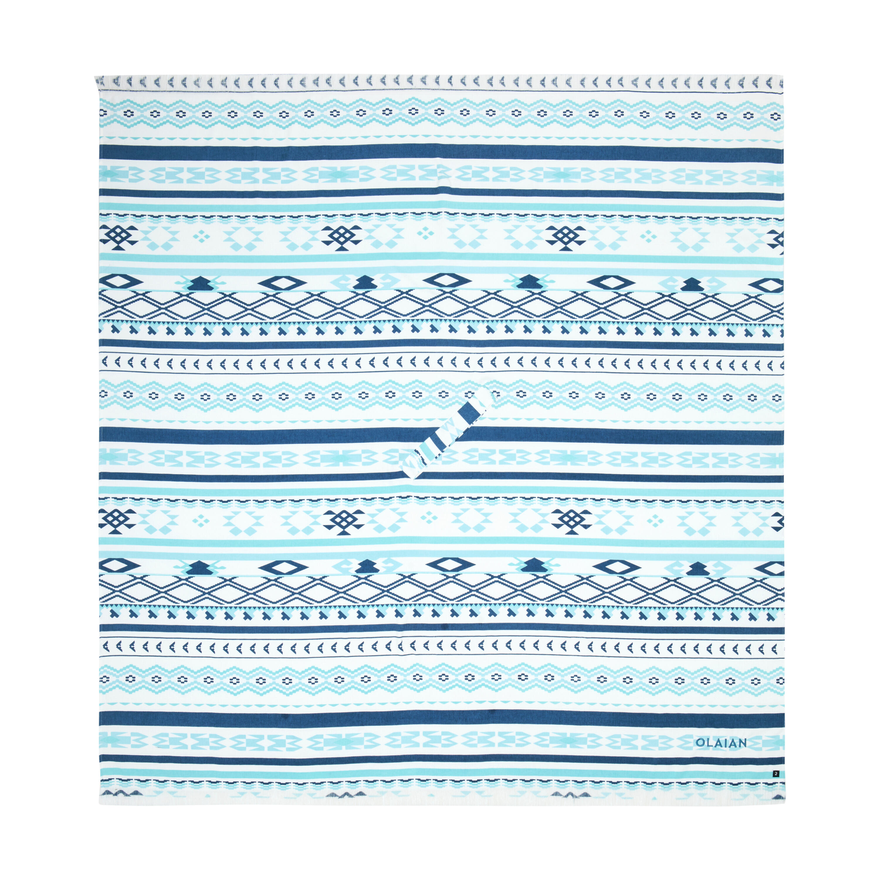 Beach Towel Poncho 190 x 190 cm - Blank blue 2/6