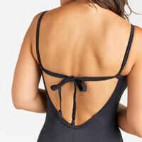 1-piece women's swimsuit CLOE BLACK adjustable X or U shaped back