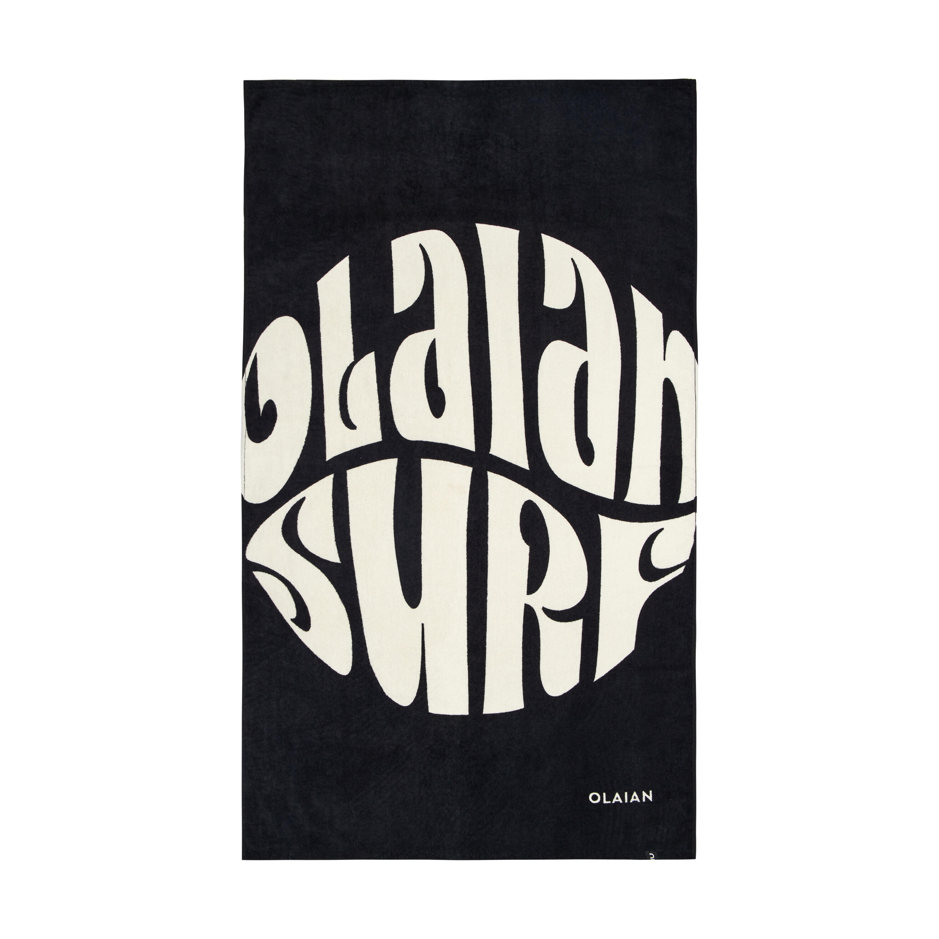 OLAIAN Beach Towel 145 x 85 cm - Oli - Black