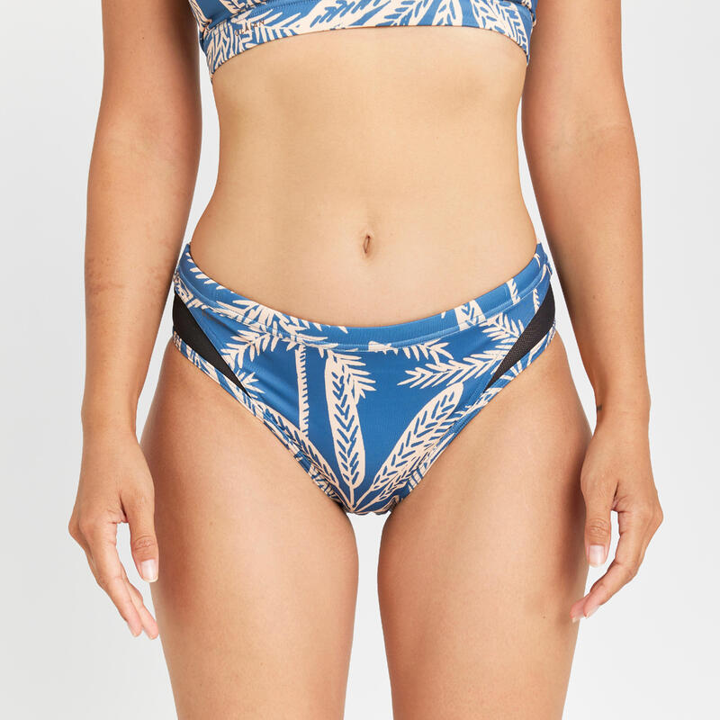 Bas de maillot de bain culotte Femme - Savana palmer bleu