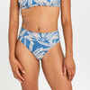 Bikini-Hose Damen hoher Taillenbund - Nora Palmer blau