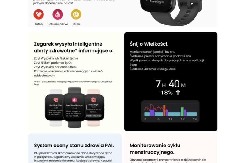 Smartwatch Amazfit Bip 5 Pastel Pink