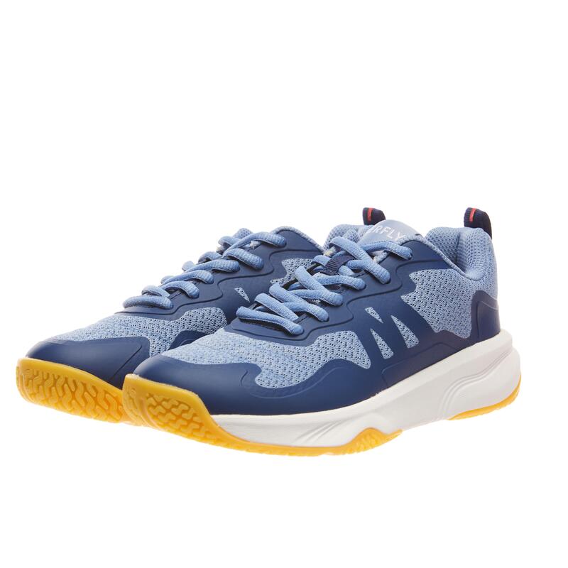 Badmintonschoenen voor kinderen BS SENSATION 530 marineblauw mistgrijs