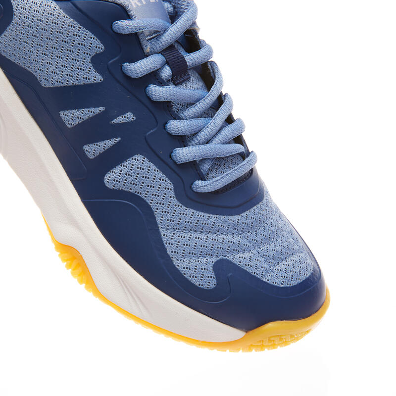 Badmintonschoenen voor kinderen BS SENSATION 530 marineblauw mistgrijs