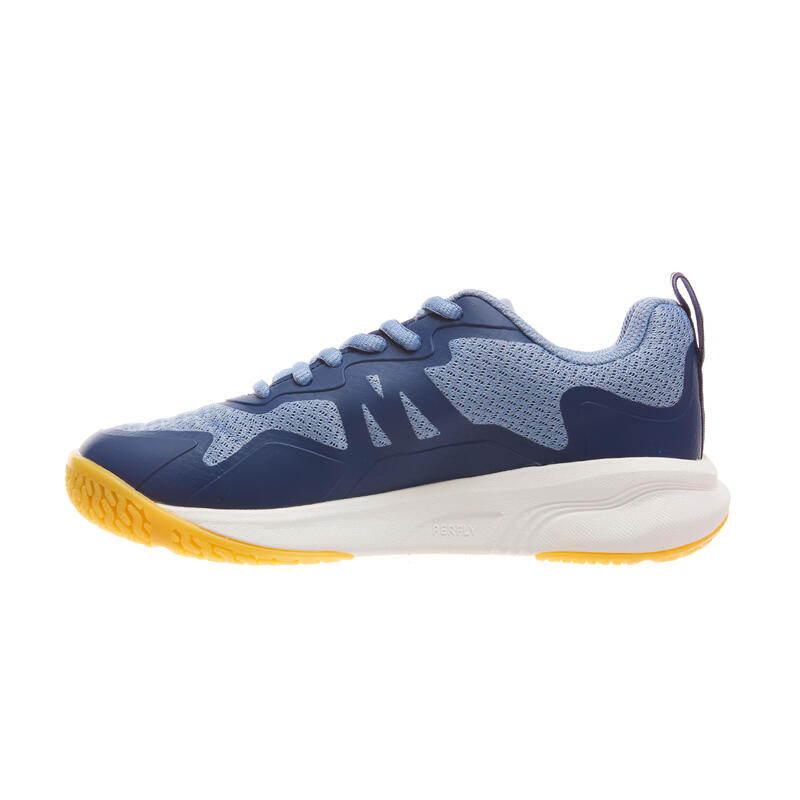 Badmintonschoenen voor kinderen BS SENSATION 530 marineblauw mistgrijs