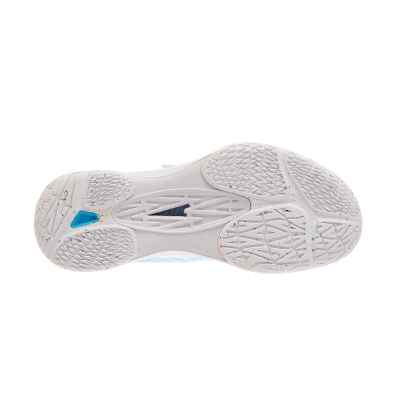 JUNIOR BADMINTON SHOES BS LITE 560 KID WHITE AQUA