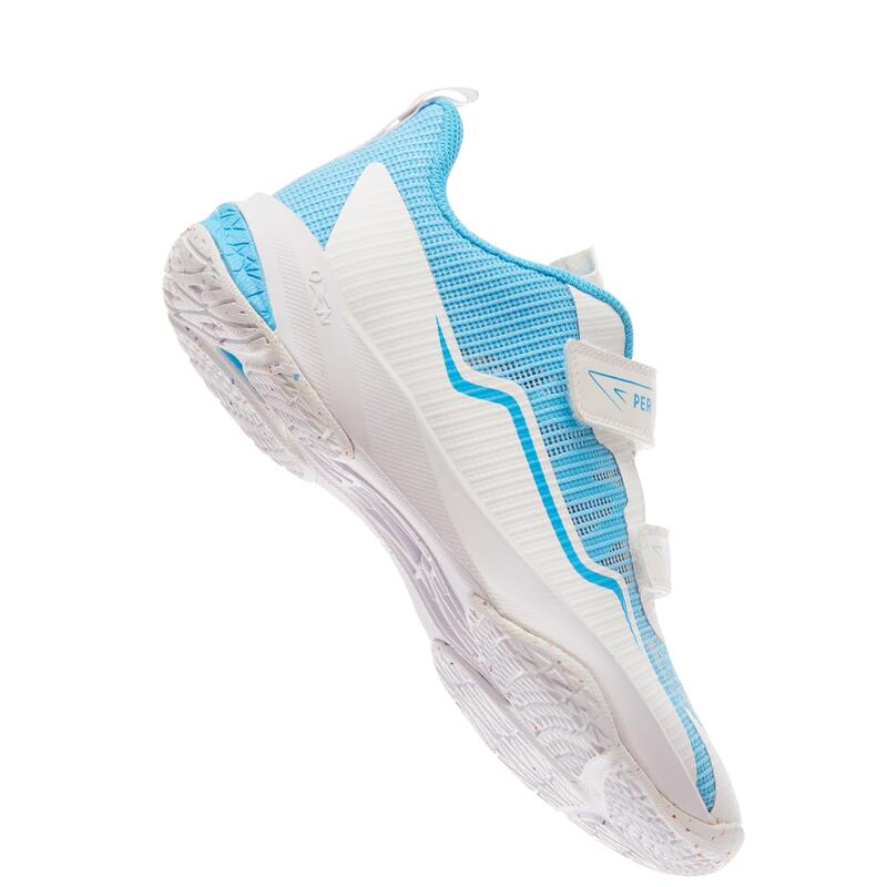 JUNIOR BADMINTON SHOES BS LITE 560 KID WHITE AQUA