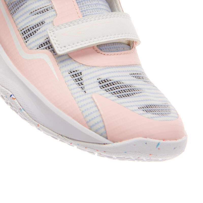 兒童款羽球鞋 BS LITE 560－粉紅色／藍色／灰色