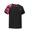 Badmintonshirt voor heren 560 zwart fluo magenta