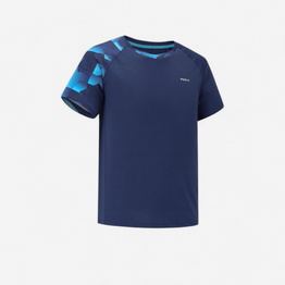 T-Shirt de Badminton Homme 560 - Marine/Aqua