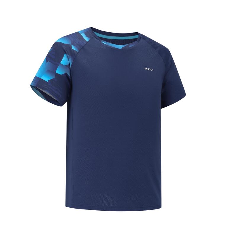 T-shirt de Badminton 560 Homem Azul marinho Aqua