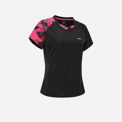 
      Damen Badminton T-Shirt - 560 schwarz/neon 
  