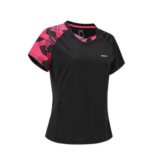 
      LITE Badminton T-shirt 560 Women Black Fluo
  