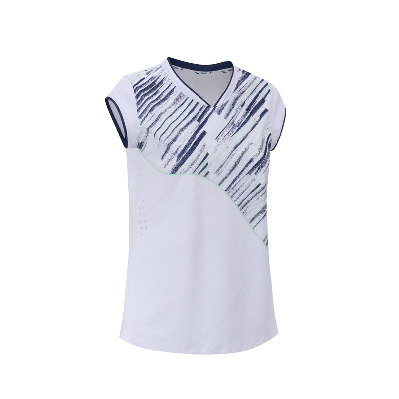 WOMEN BADMINTON T-SHIRT PERFORM 990 WHITE