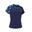 Badmintonshirt voor dames LITE 560 marineblauw/aqua