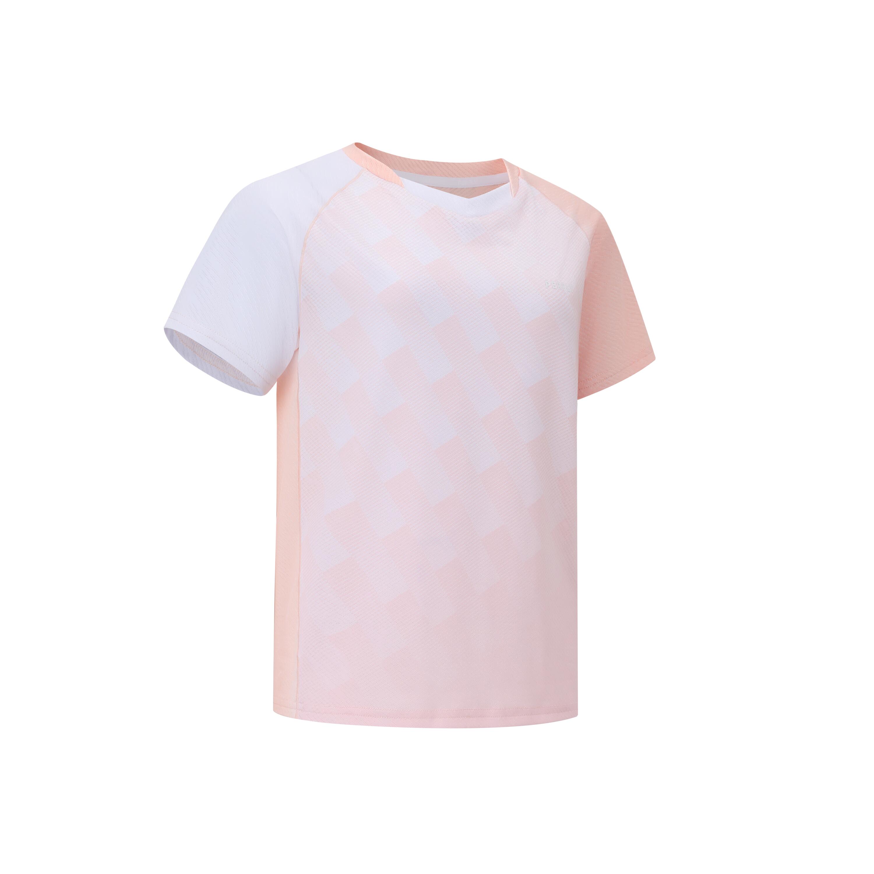 LITE Badminton T-shirt 560 Junior Pink White