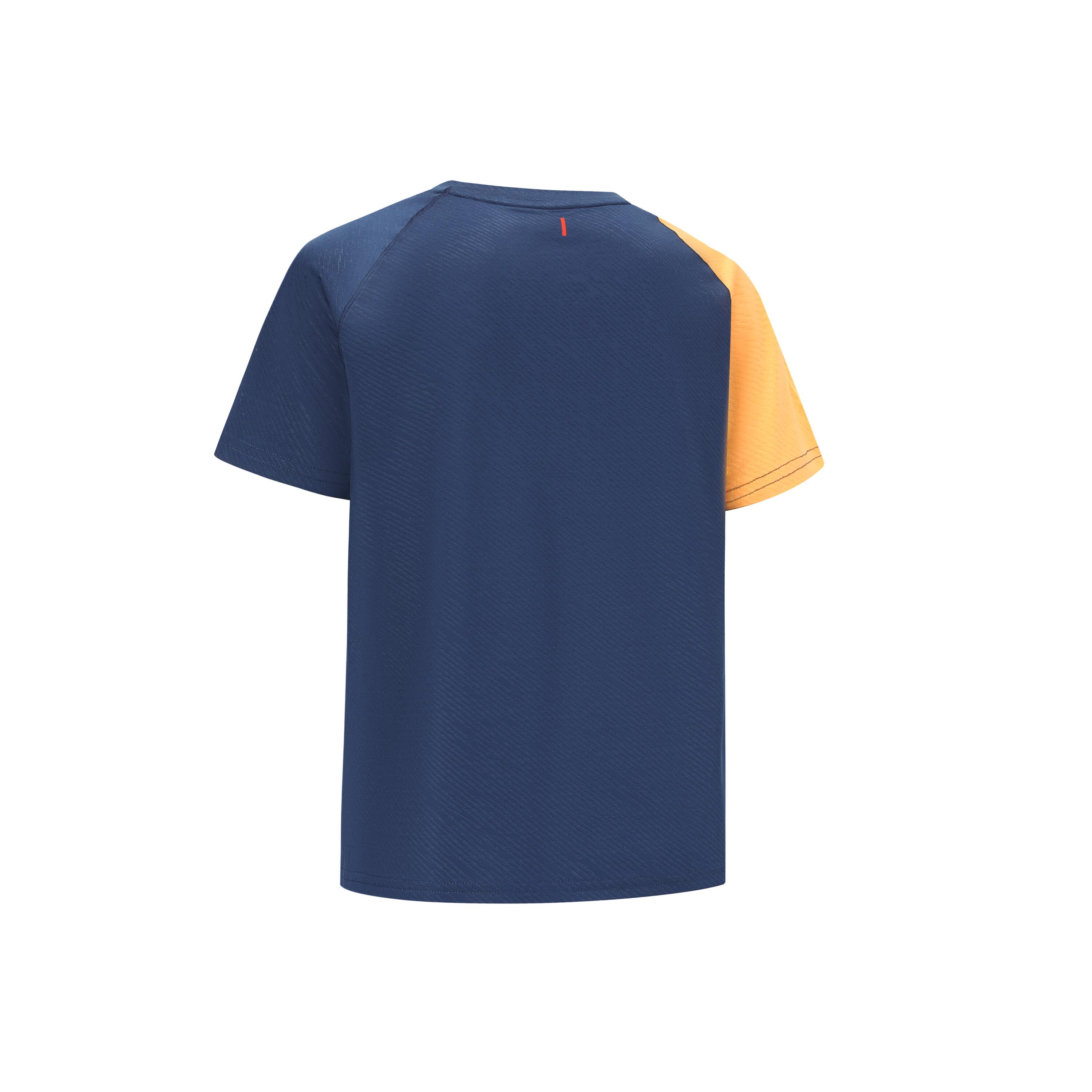 LITE Badminton T-shirt 560 Junior Navy Apricot