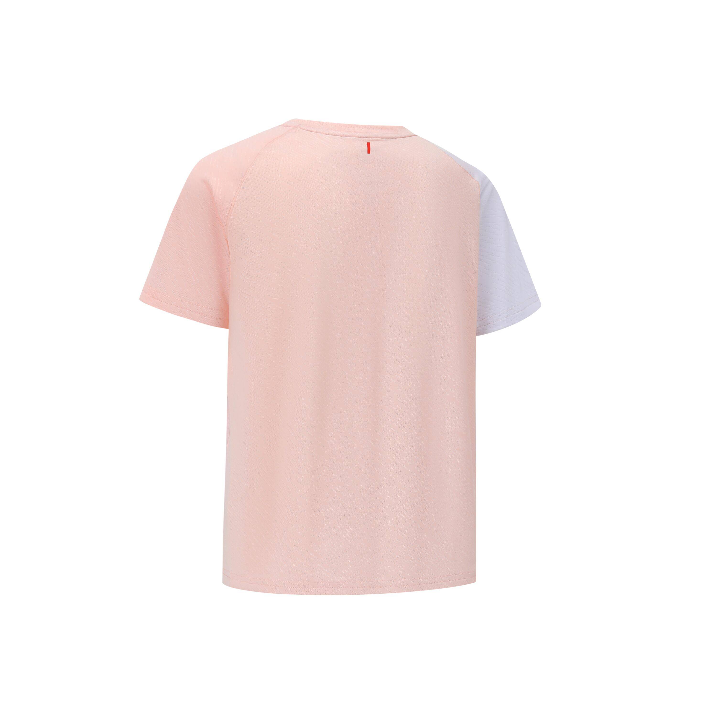 LITE Badminton T-shirt 560 Junior Pink White -  2