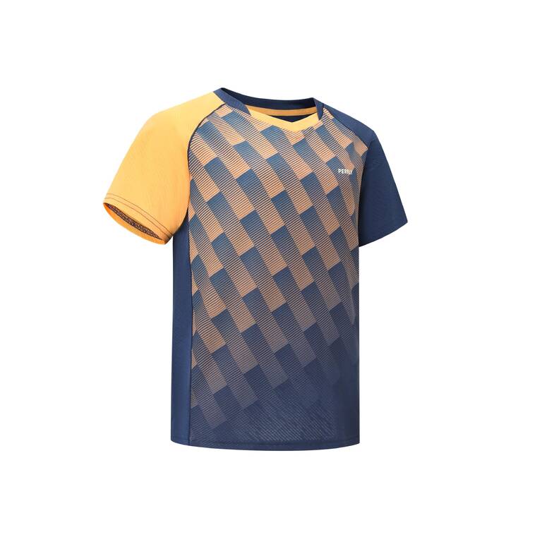LITE Badminton T-shirt 560 Junior Navy Apricot