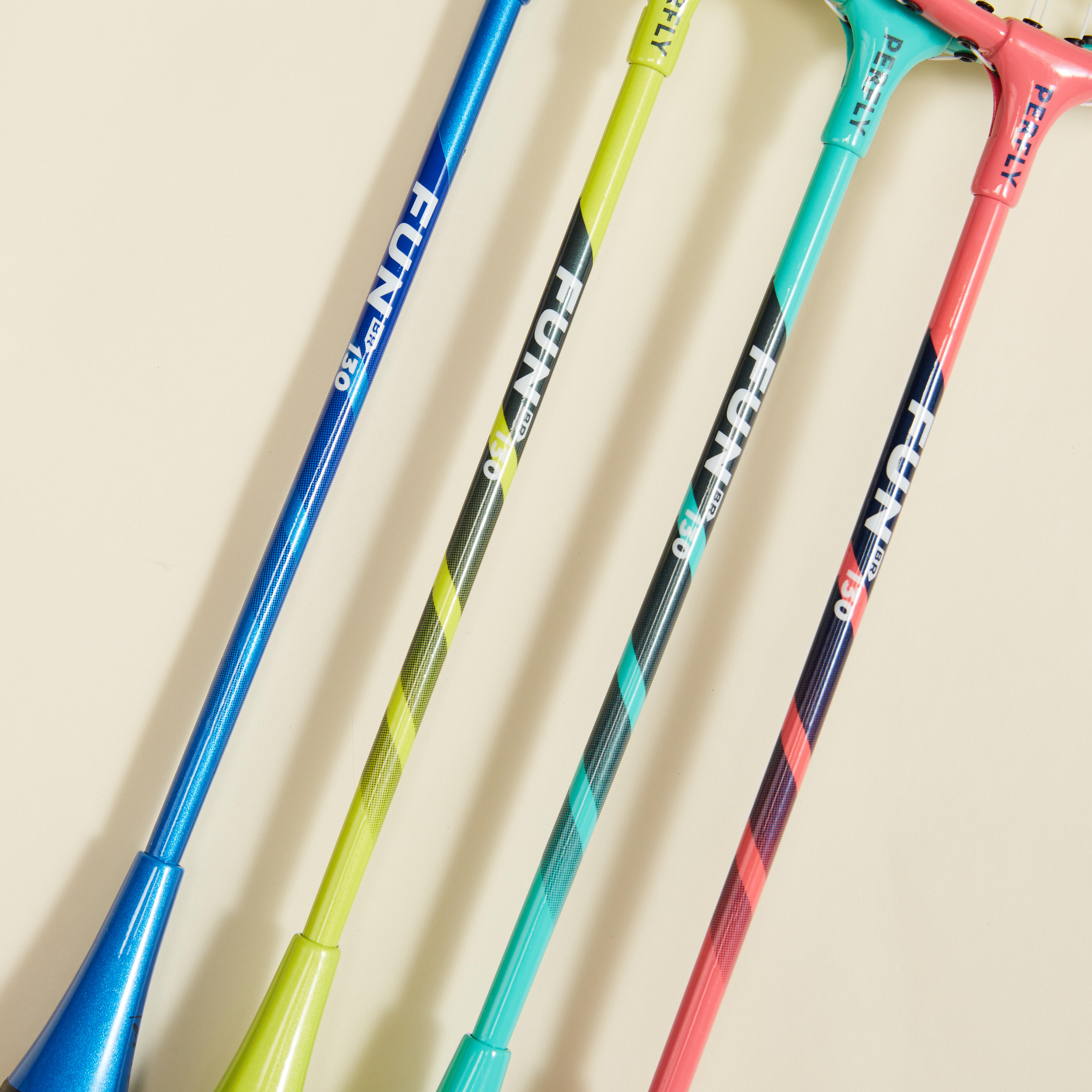 Family Set of 4 Badminton Rackets - Fun BR 130 - PERFLY