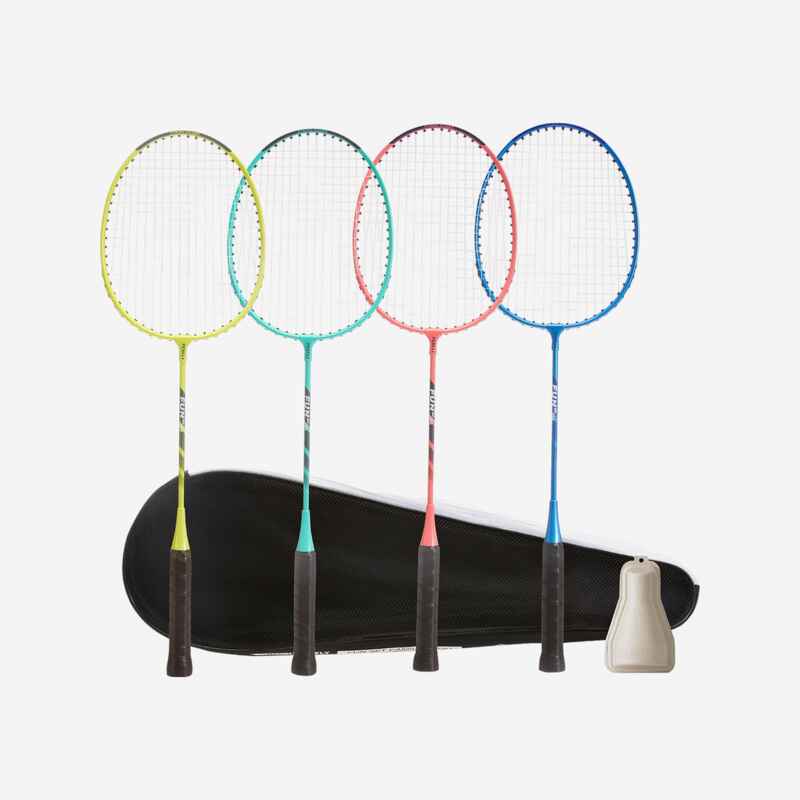 Fun BR130 Set family with a set of 4 adult badminton rackets