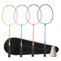 Lot pour Famille de 4 Raquettes de Badminton pour Adulte Fun BR130
