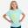 Girl's KIPRUN DRY+ 500 breathable running T-shirt - pastel green