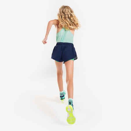 Girls' seamless KIPRUN 900 running tanktop - light green