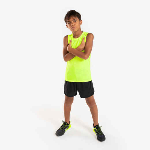 
      Kid's KIPRUN DRY+ 900 running shorts - black and neon yellow
  