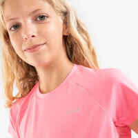Girl's KIPRUN CARE 900 Seamless Running T-shirt - pink