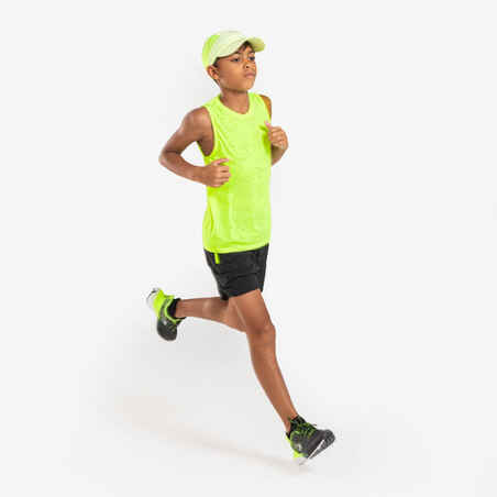 Kids' seamless KIPRUN light 900 running tank top - neon yellow