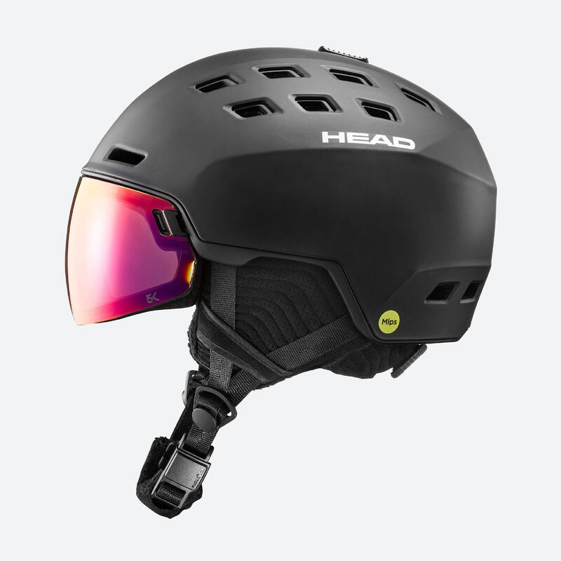 Capacete de ski com viseira - Head Radar MIPS preto