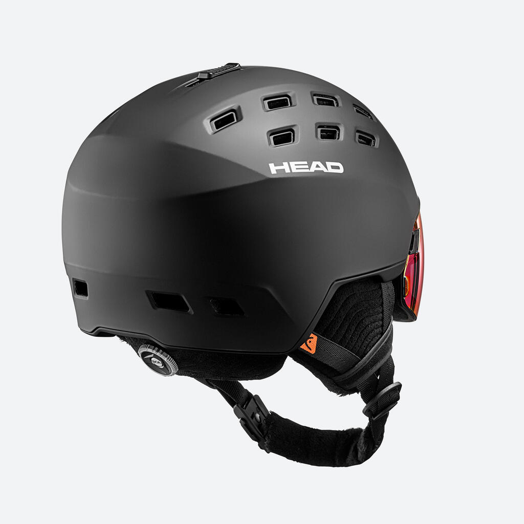 Skihelm mit Visier - Head Radar MIPS schwarz 