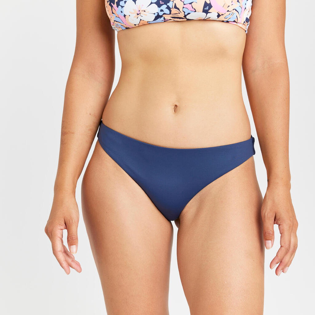 Bikini-Hose Damen Tanga Mini blau