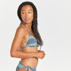 Haut de maillot de bain triangle Femme - Geo vert