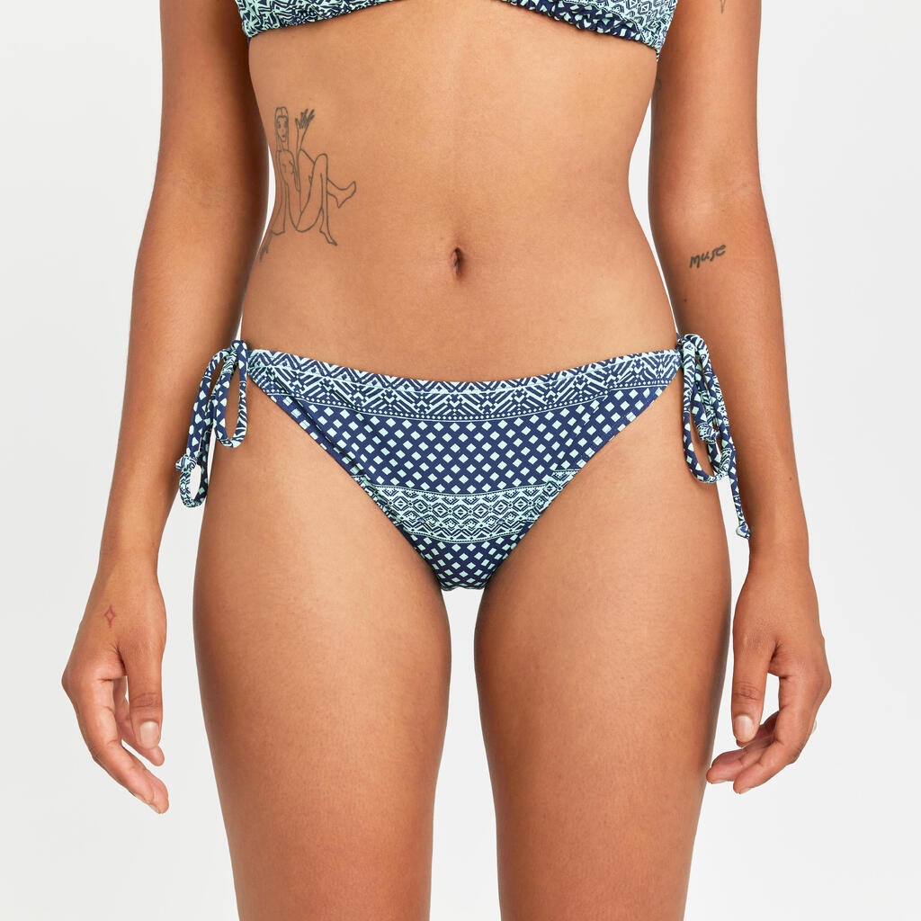 Bikini-Hose Damen - Geo grün