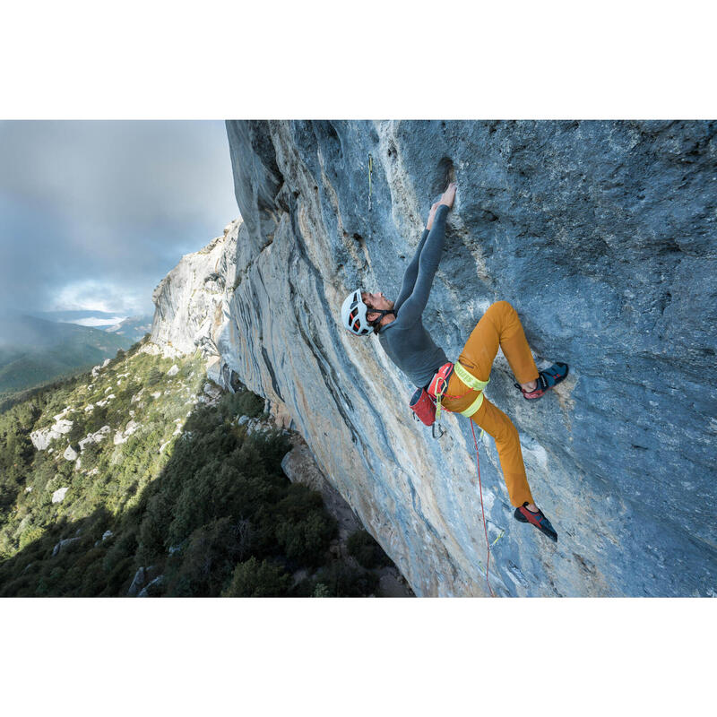 Naadloos shirt met merinowol voor alpinisme heren